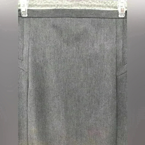 Express Skirt Womens Gray Pencil Mini Stretch Paneled Straight Career Office - Picture 2 of 7